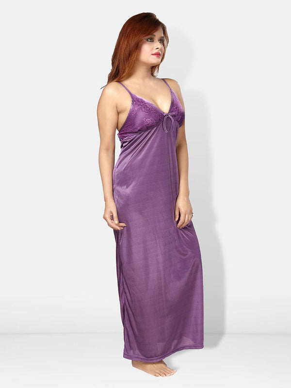 Be You V-Neck Maxi Wrap Nightdress With Robe