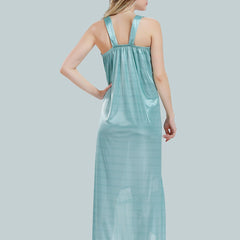 Be You V-Neck Satin Maxi Nightdress With Robe