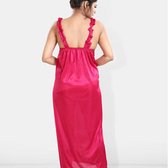 Be You Maxi Satin Wrap Nightdress With Robe