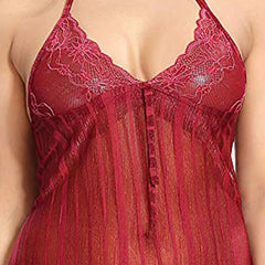 Be You Self Design Net Baby Doll With Brief
