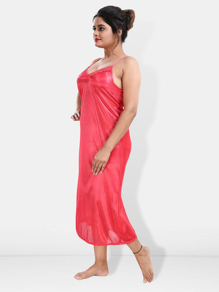 Be You Shoulder Straos Lace Detail Maxi Nightdress With Robe