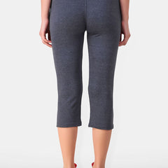 Be You Women Solid Cotton Three Fourth-Length Tights