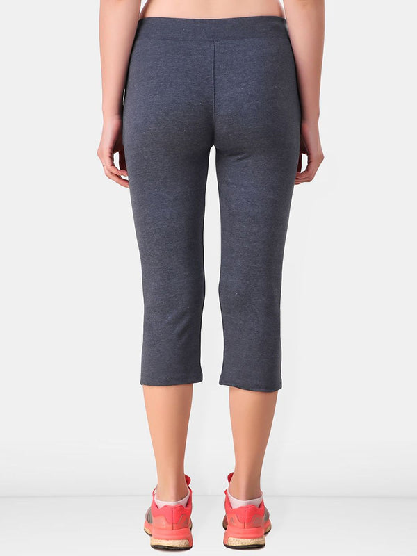 Be You Women Solid Cotton Three Fourth-Length Tights