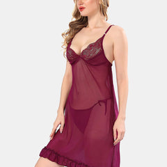 Be You Self Design Net Shoulder Straps Baby Doll