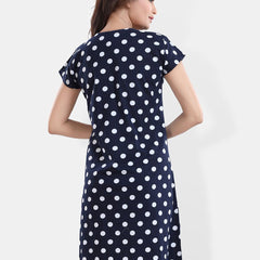 Be You Blue Printed Nightdress