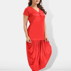 Be You 6 Pieces Satin Maxi Nightdress Set With Robe And Lingerie Set