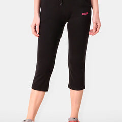 Be You Women Solid Three Fourth-Length Gym Tights