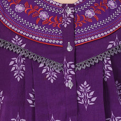 Be You Printed And Embroidered Maxi Nightdress
