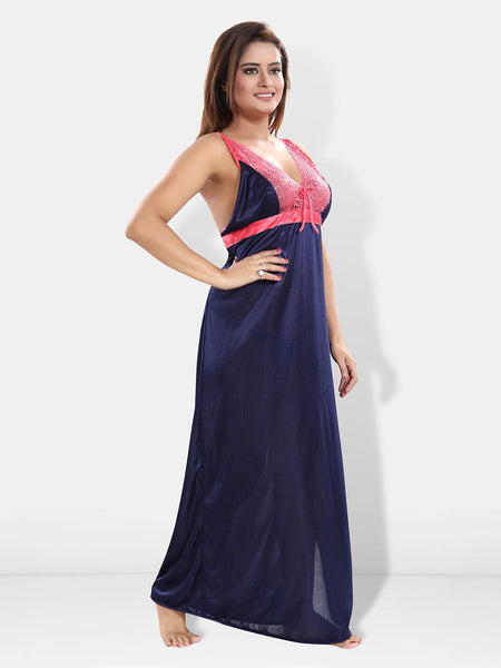 Be You Satin Maxi Wrap Nightdress With Robe