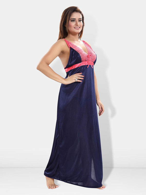Be You Satin Maxi Wrap Nightdress With Robe