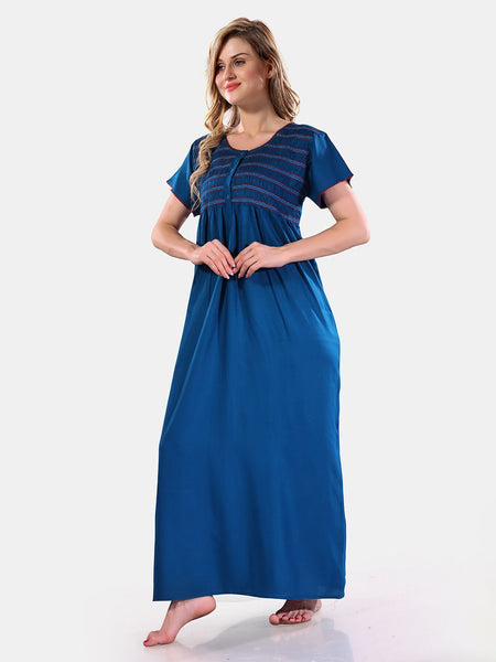 Be You Round Neck Maxi Nightdress