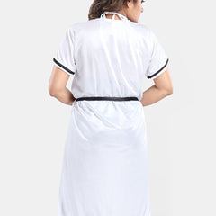 Be You Satin Wrap Nightdress With Robe