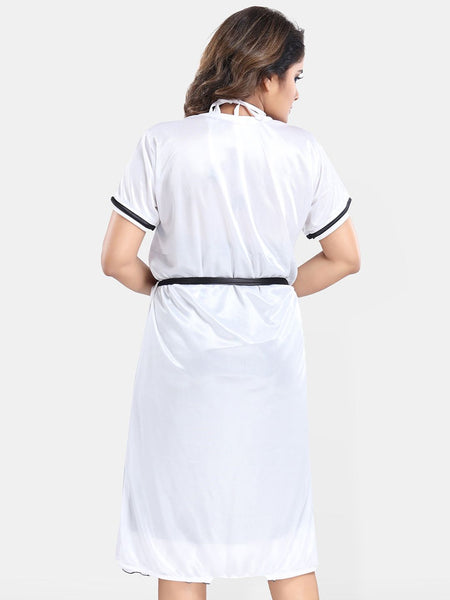 Be You Satin Wrap Nightdress With Robe