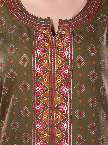 Be You Geometric Printed Maxi Nightdress