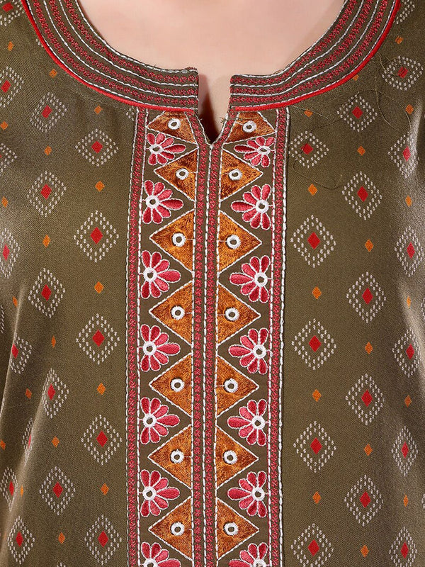Be You Geometric Printed Maxi Nightdress