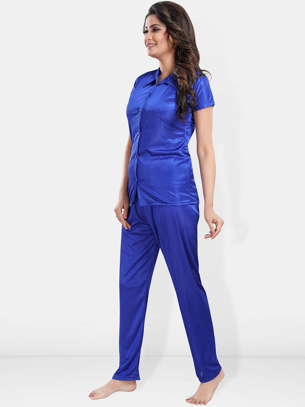 Be You Satin Shirt & Lounge Pant Night Suit