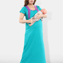 Be You Square Neck Maternity Maxi Nightdress