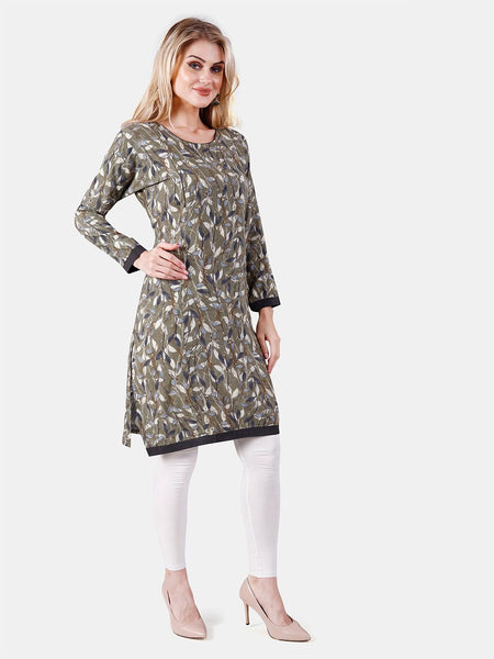 Be You Floral Printed Maternity Straight Kurta