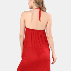 Be You Self Design Halter Neck Net Baby Doll With Brief
