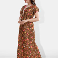 Be You Printed Satin Maxi Nightdress