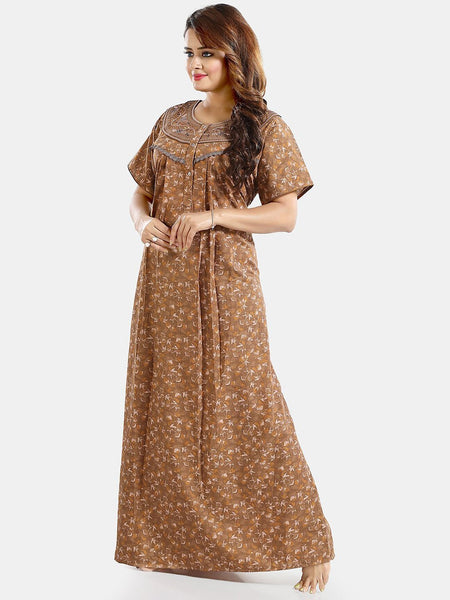Be You Floral Printed Maternity Maxi Nightdress