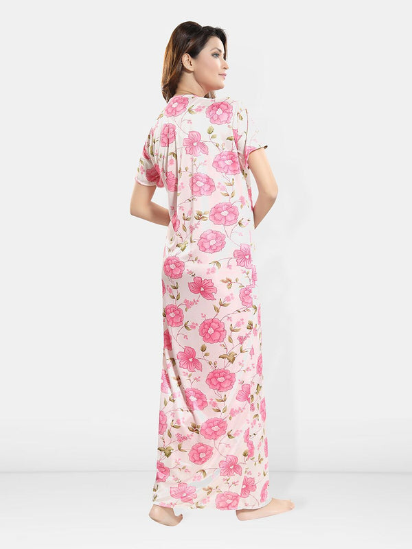 Be You Shoulder Straps Satin Maxi Nightdress & Rope