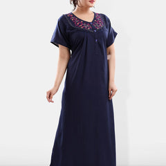 Be You Floral Embroidered Maxi Sweat Nightdress