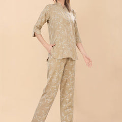 Be You Embroidered Top With Trousers Co-Ords