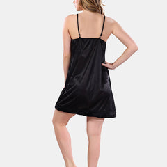 Be You Square Neck Lace Up Details Satin Maxi Nightdress With Robe