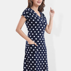 Be You Polka Dots Printed T-shirt Nightdress