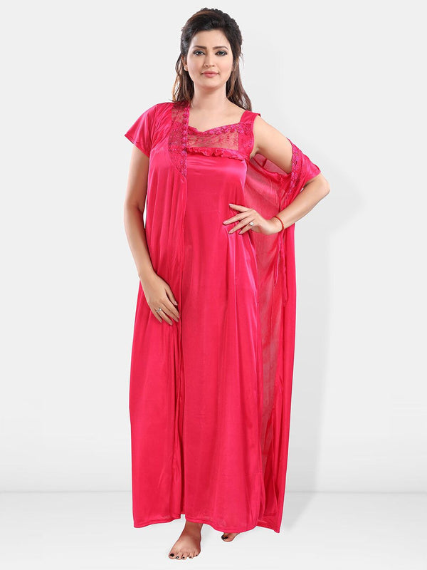 Be You Satin Maxi Nightdress With Robe