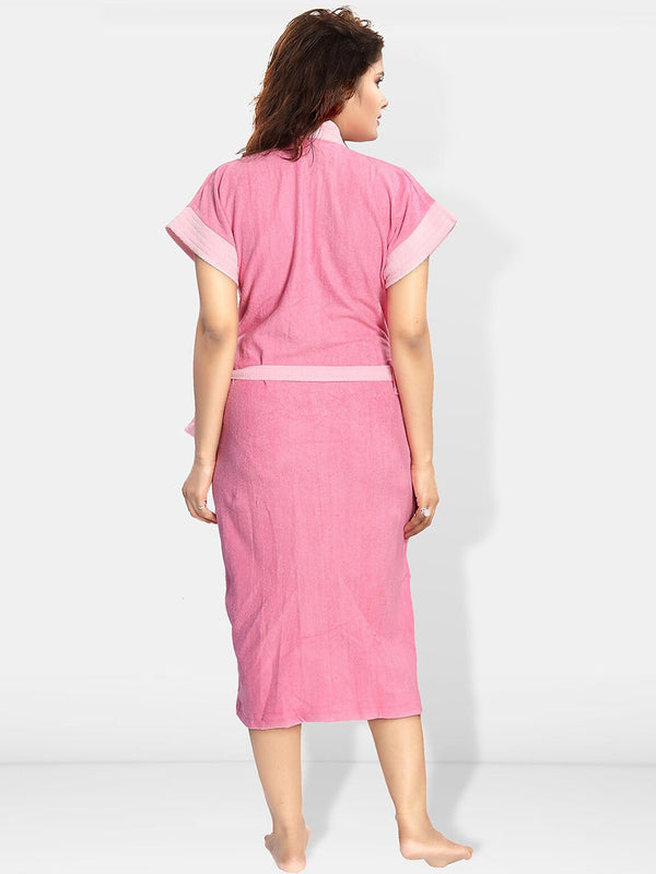Be You Women Cotton Anti-bacterial Super Soft Bath Robe With Belt