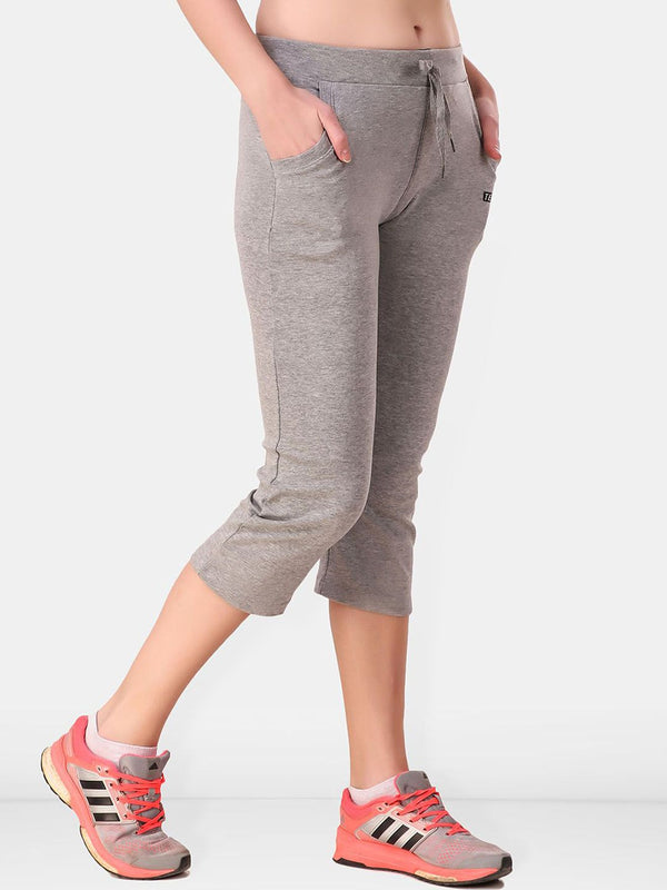 Be You Women Solid  Mid Rise Three-Fourth Tights