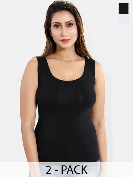 Be You Pack Of 2 Sleeveless Non-Padded Camisoles
