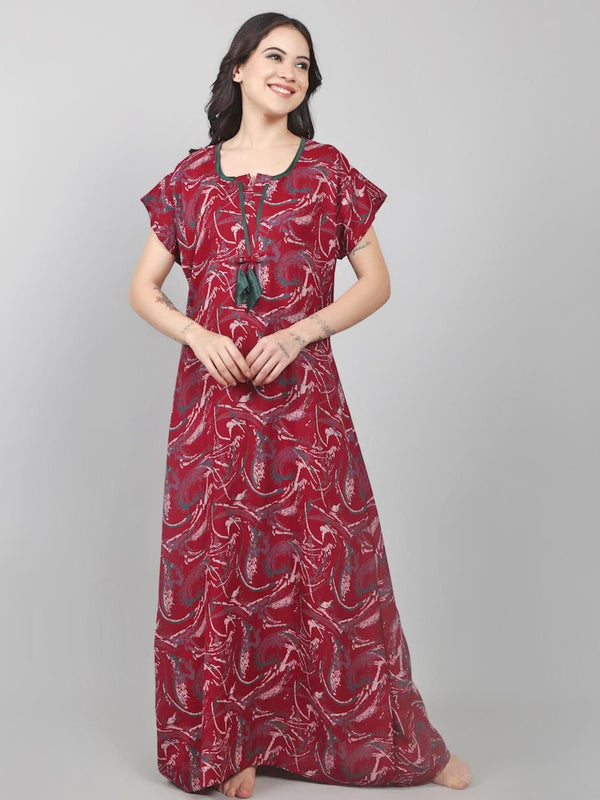 Be You Printed Maxi Nightdress