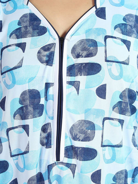 Be You Women Printed Satin Maxi Nightdress