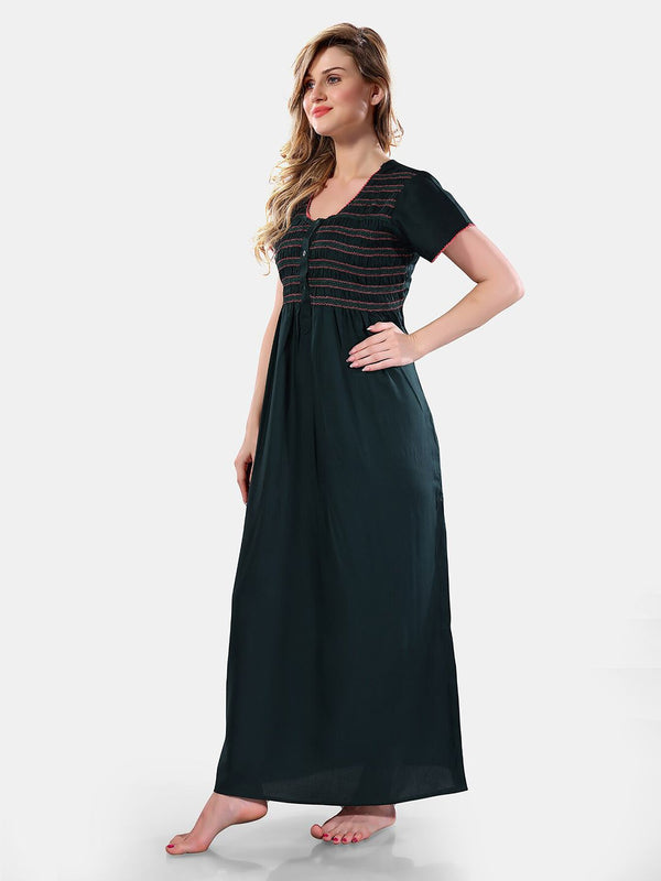 Be You Round Neck Maxi Nightdress