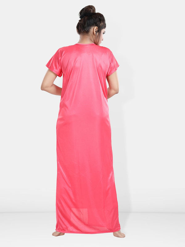 Be You Maxi Satin Wrap Nightdress With Robe