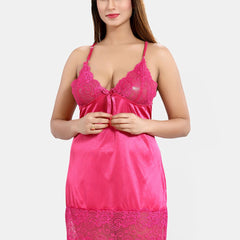 Be You Satin Baby Doll with High-Low