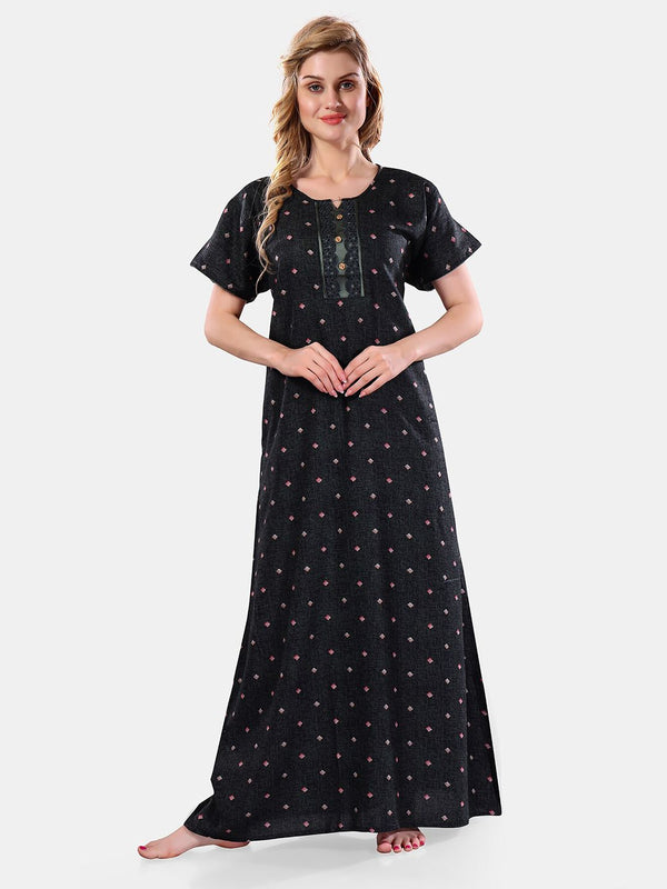 Be You Geometric Printed Maxi Nightdress
