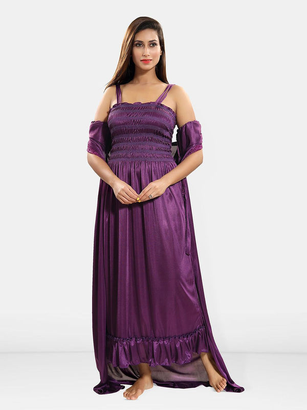 Be You Satin Maxi Nightdress with Robe