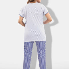 Be You Striped Satin Night Suit