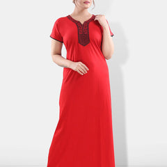 Be You Floral Embroidered Maxi Nightdress