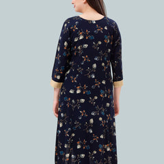 Be You Women Floral Printed A-Line Maternity Kurta
