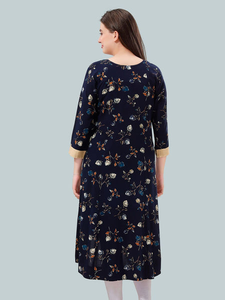 Be You Women Floral Printed A-Line Maternity Kurta