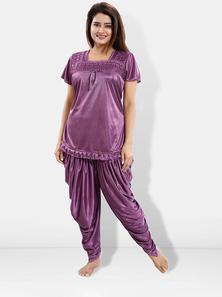 Be You Square Neck Satin Night suit