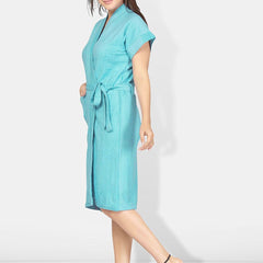 Be You Women Cotton Anti-bacterial Super Soft Bath Robe With Belt