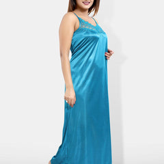 Be You 6 Piece Satin Maxi Nightdress