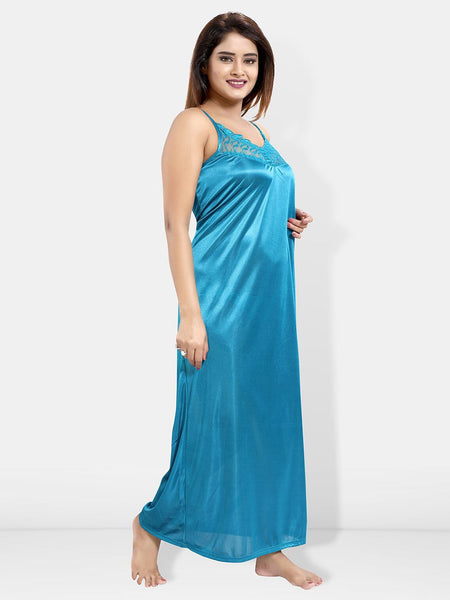 Be You 6 Piece Satin Maxi Nightdress