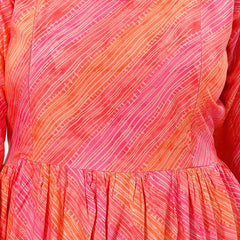 Be You Striped Bell Sleeves Maternity Kurta